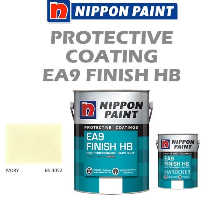 Nippon High Performance Protective Coating - EA9 Finish HB Ivory BS4052