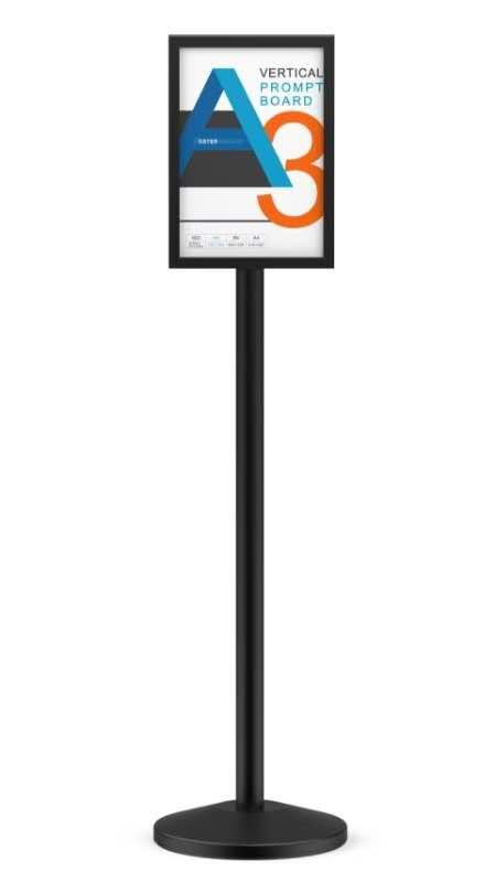 QP HEAVY DUTY ADJUSTABLE SIGN HOLDER 3KG  51 X 27 X 27.5 CM  (BLACK)