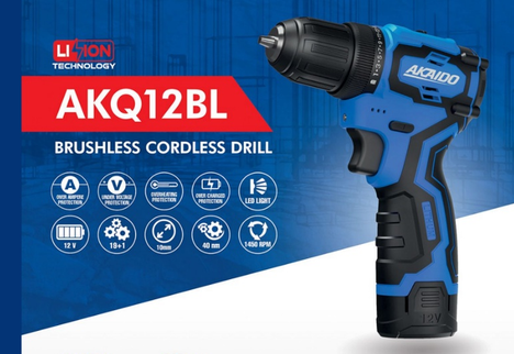 SE SETIA ELECTRIC AKAIDO BRUSHLESS CORDLESS DRILL AKQ12BL