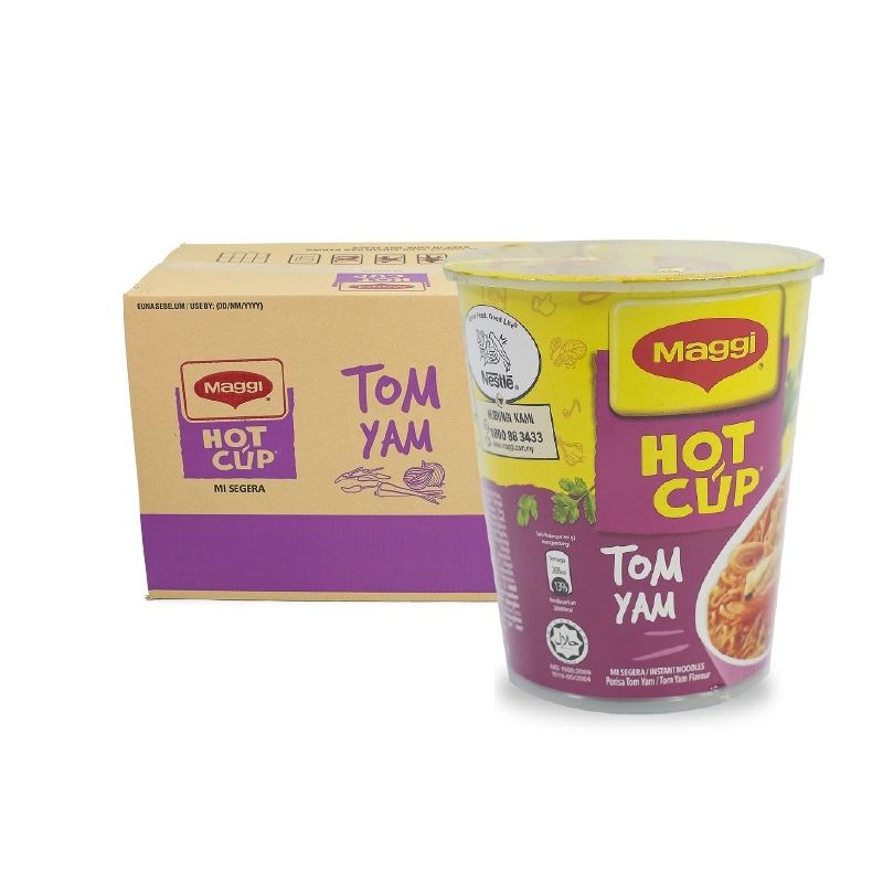 MAGGIÂ® HOT CUP MI TOM YAM 54 CUPS X 60G