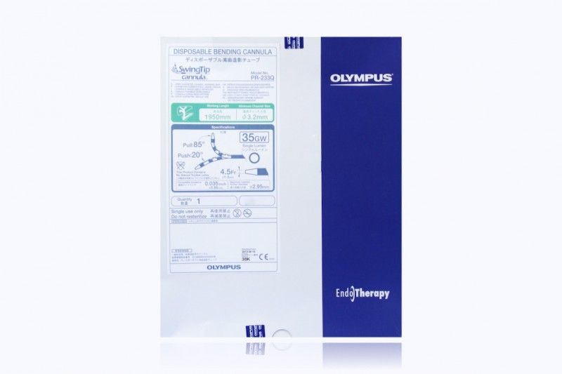 OLYMPUS PR-233Q SINGLE USE CANNULA, SWING TIP