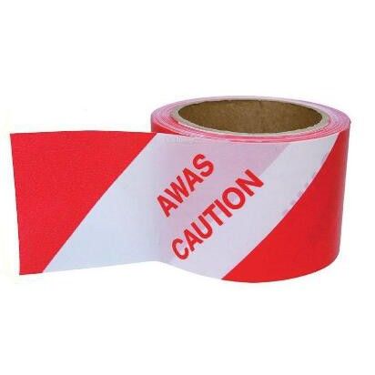ZEBRA WARNING CAUTION TAPE 6 ROLL  3FT X 50MM