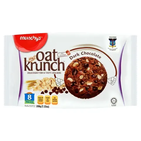 QP MUNCHY'S Oat Krunch (Dark chocolate) pack (8x26g=208gm)