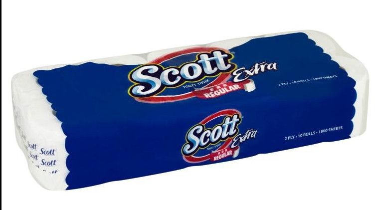 SCOTT REGULAR EXTRA TOILET TISSUE - 2 PLY (10 ROLLS/PKT)