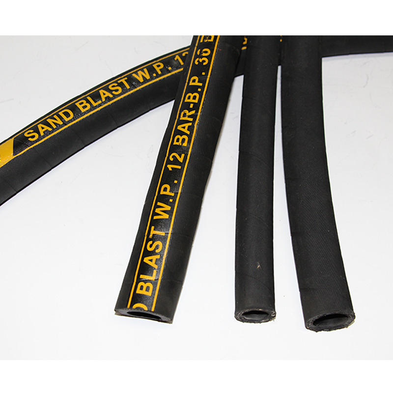 SAND BLAST HOSE (W/P 12 BAR) - BLACK 1 1/4" X 60MTR