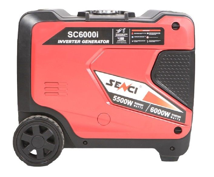 Senci SC6000i: Petrol Silent Inverter Generator, 5.5kW, Engine: 322cc, Fuel Tank: 13.5L, 57.5kg