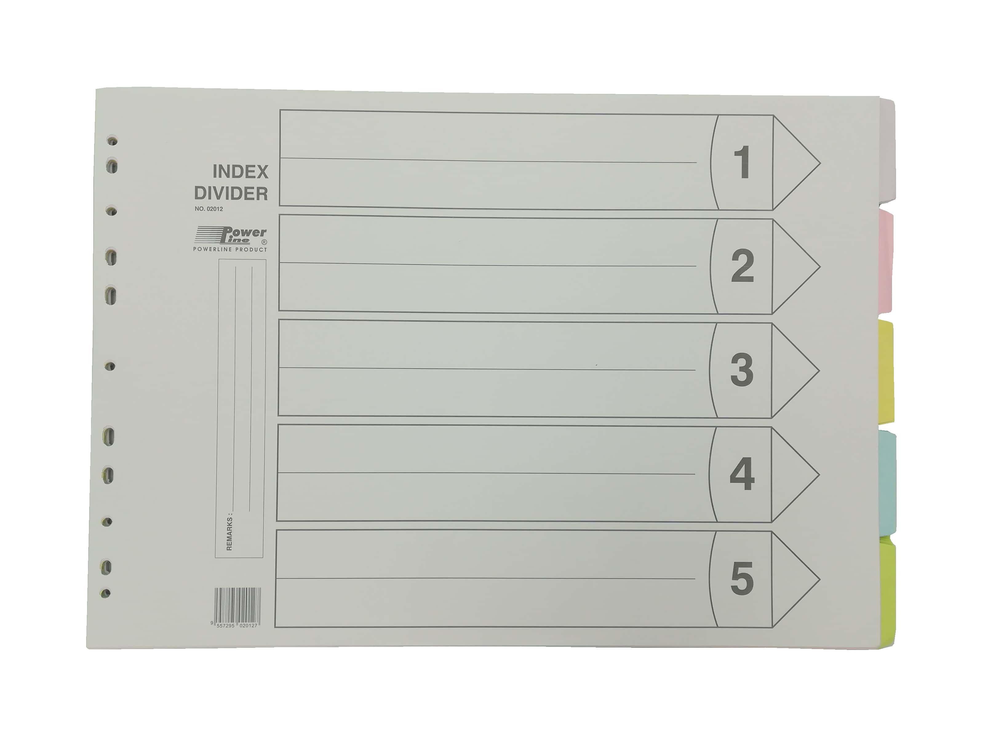 Others *COLOR INDEX DIVIDER 5 TABS A3