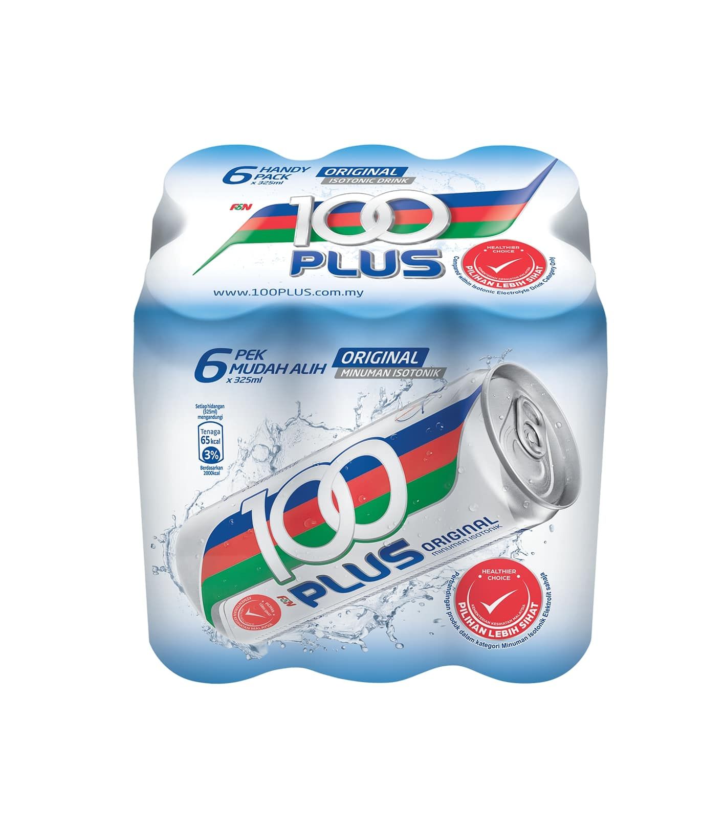 100Plus Original Isotonic Drink 6 X 325ML