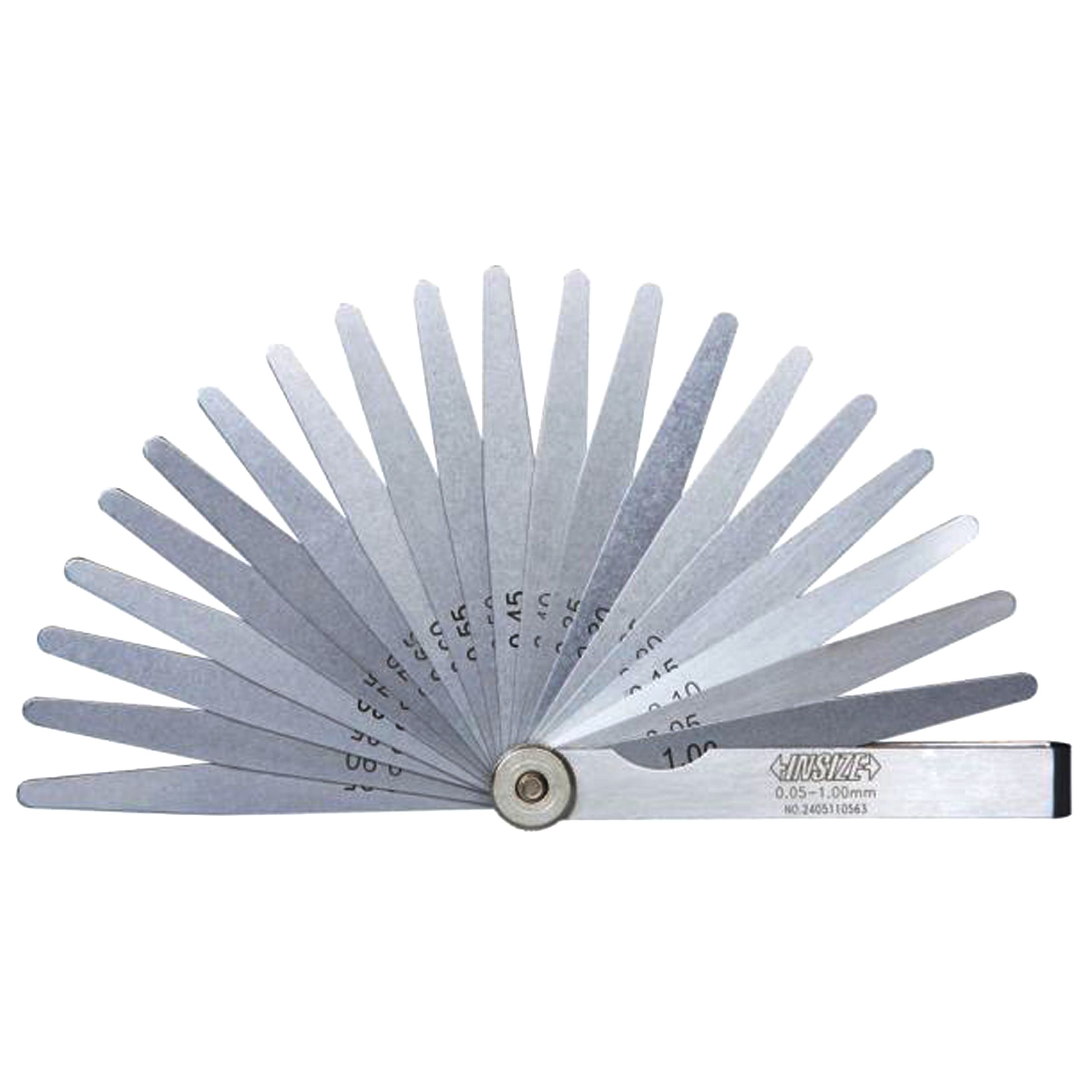 QP INSIZE FEELER GAUGE 4FT(100MM) RANGE 0.051.0MM 20 LEAVES 460220