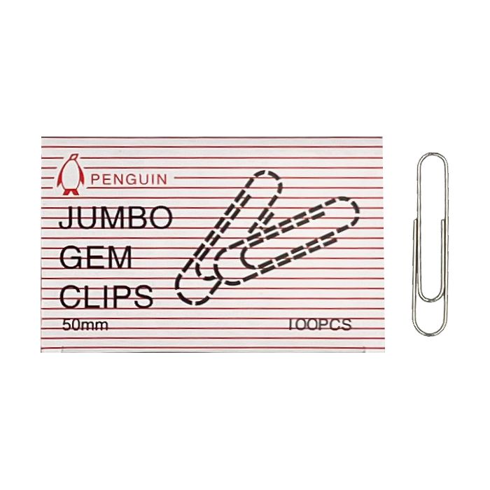 Others Jumbo Gem Clips 50mm (per box)