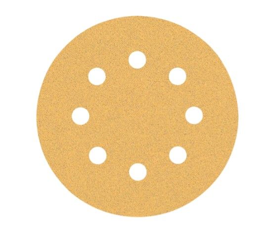 BOSCH EXPERT C470 SANDPAPER WITH 8 HOLES FOR RANDOM ORBITAL SANDERS 115 MM, G 120 5-PC (2608900797)