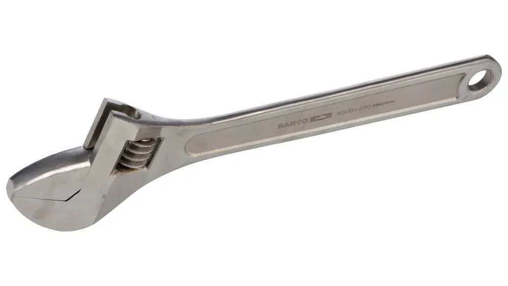 Others *Bahco Adjustable Spanner, 30mm Jaw Capacity, Metal Handle