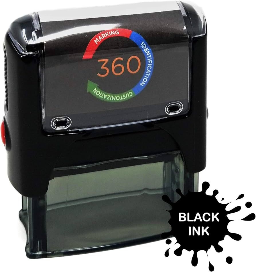 QP RUBBER STAMP SELF INKING 3 LINE