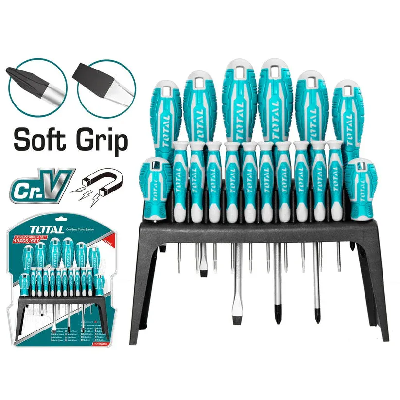 Others *TOTAL THT250618 18 Pcs Screwdriver Set
