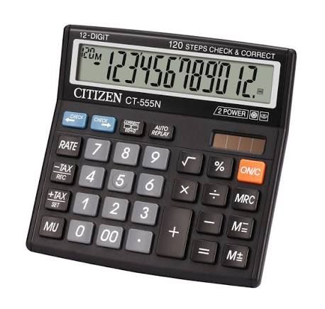 Others CITIZEN CALCULATOR 12 digit 120 steps Check & Correct 2 power