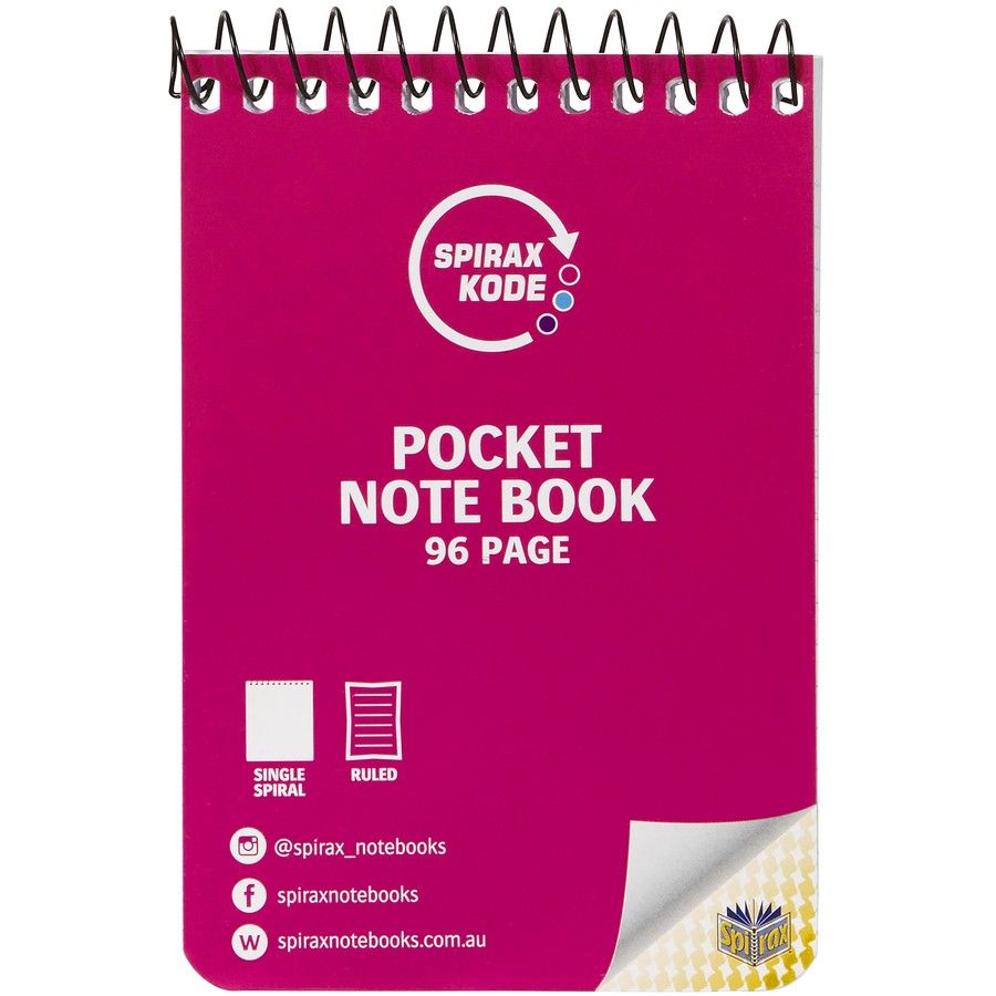 SPIRAX KODE POCKET NOTEBOOKS A7 HM101