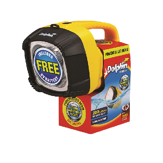 TORCHLIGHT DOLPHIN LED LANTERN DOLN6V1 (4SEGI) WITH BATTERY 6V 1 PCS