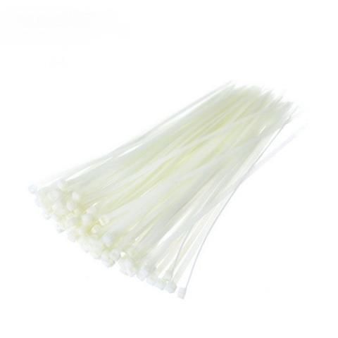 QP PVC CABLE TIE WHITE 6FT (150MM) 100PCS