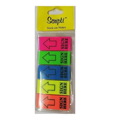 QP SIGN HERE STICKY NOTE 5 IN 1