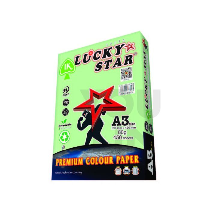 Others "COLOUR PAPER A3/450S BRAND: LUCKY STAR"