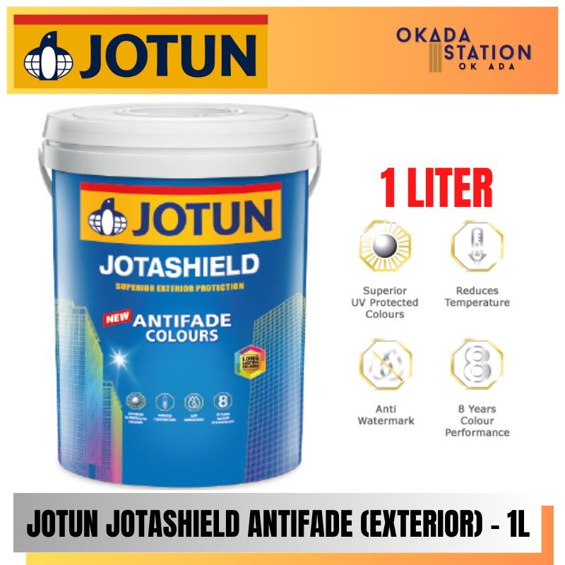 Jotun Paint / 1L / 1 LITER / Exterior Paint / Jotashield Antifade Colours / Cat Luaran / Cat