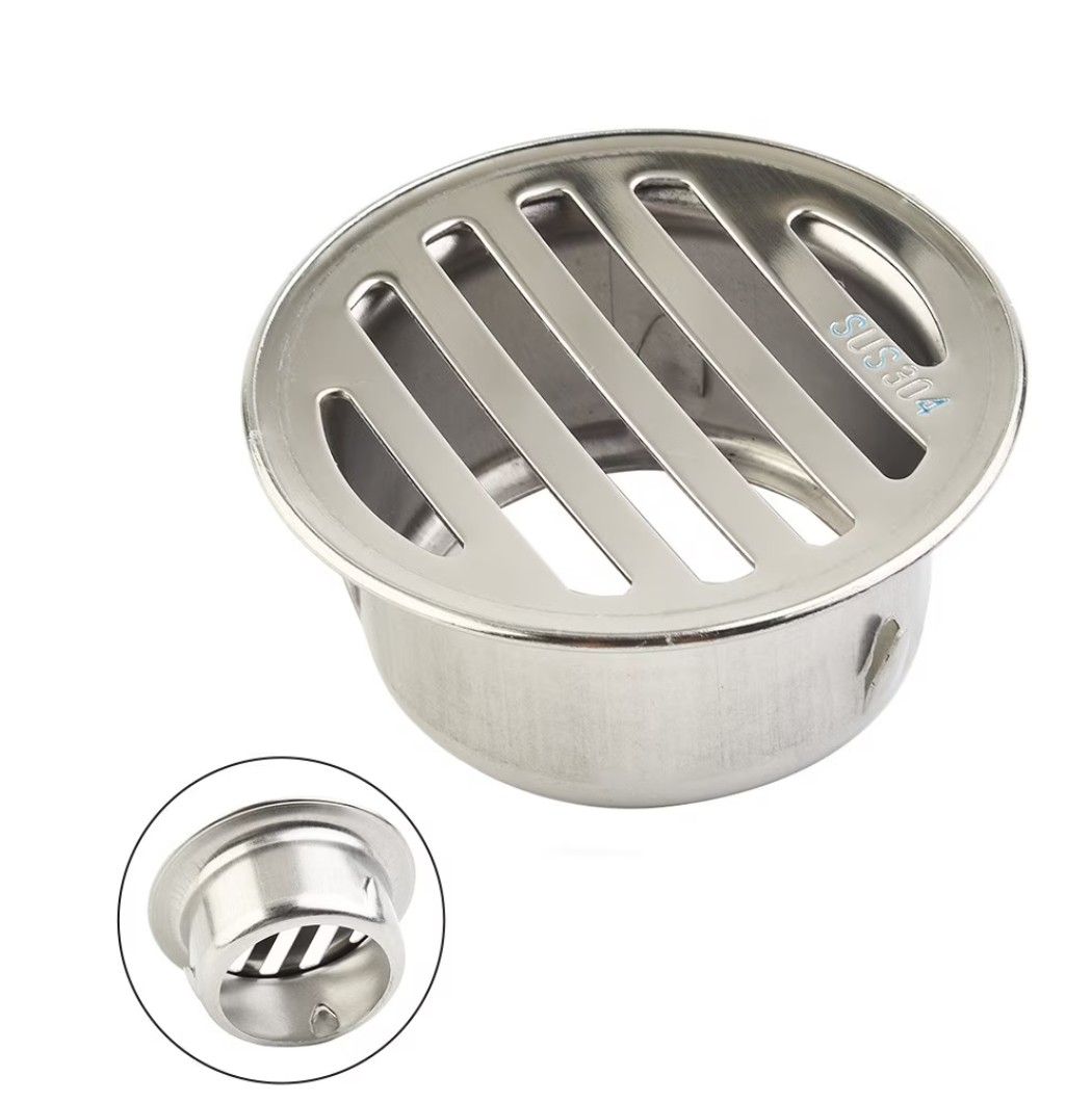 304 Stainless Steel thicken Drainage Roof Patio Round Flat Floor Drain Cover