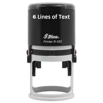 QP RUBBER STAMP SELF INKING 6 LINE
