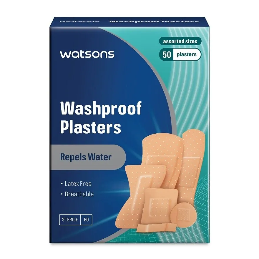 Washproof Plaster Assorted Sizes 50s