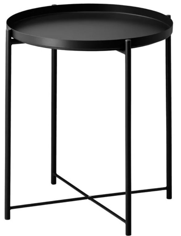 METAL TRAY SIDE TABLE L44 X W42 X H52 CM