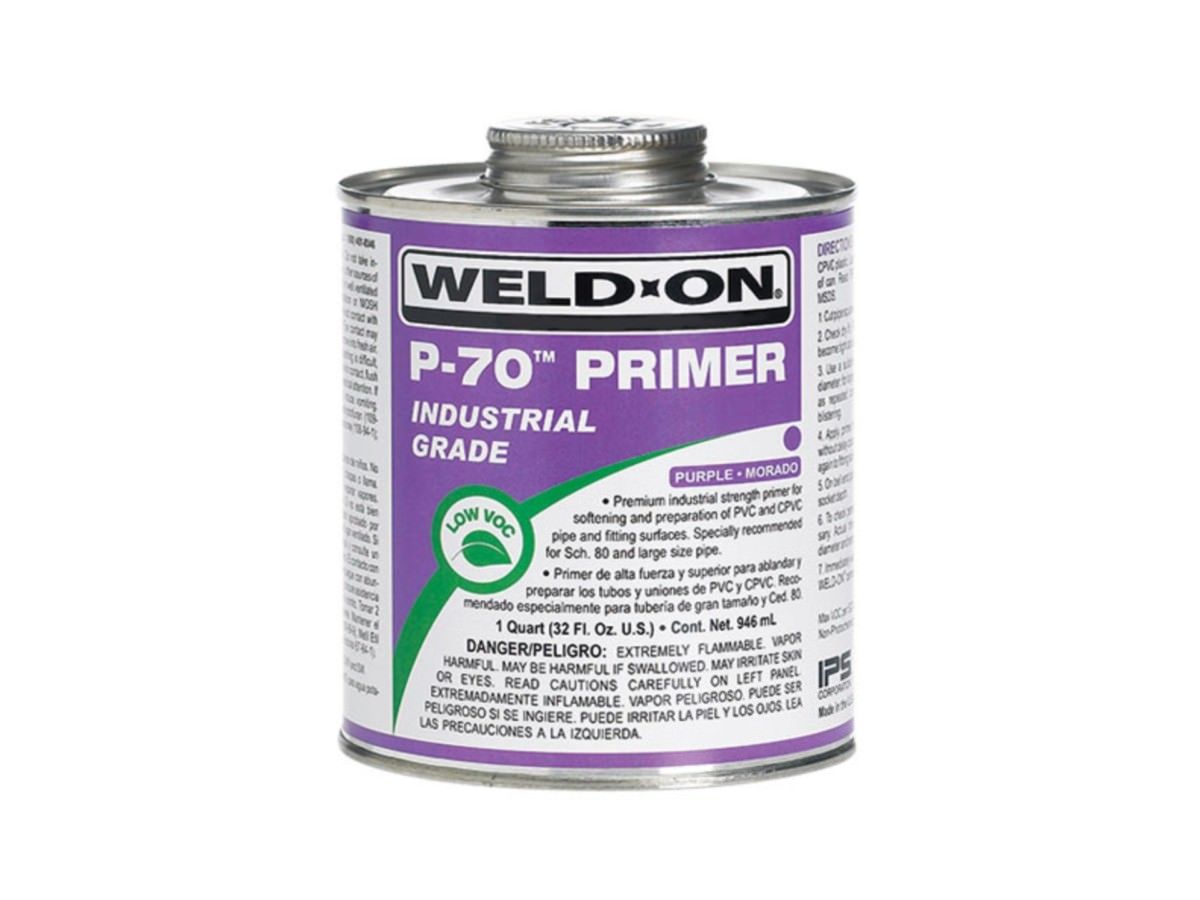 *WELD ON PVC / CPVC Primer P-70 - Purple (Quart 0.946L)