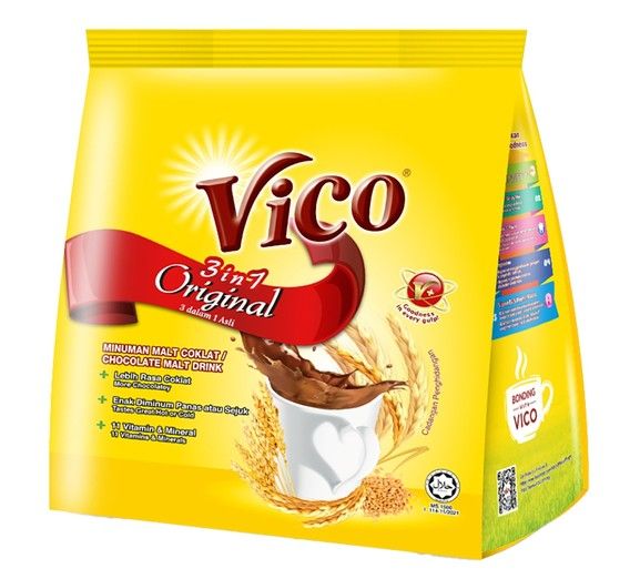 Vico 3in1 Chocolate Malt Drink (12'sX32g)
