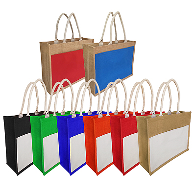 QP JUTE BAG WITH PRINTING 5.5CM(H) X 42CM(L) X 15CM(W)