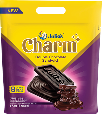 JULIES CHARM DOUBLE CHOCOLATE 172G