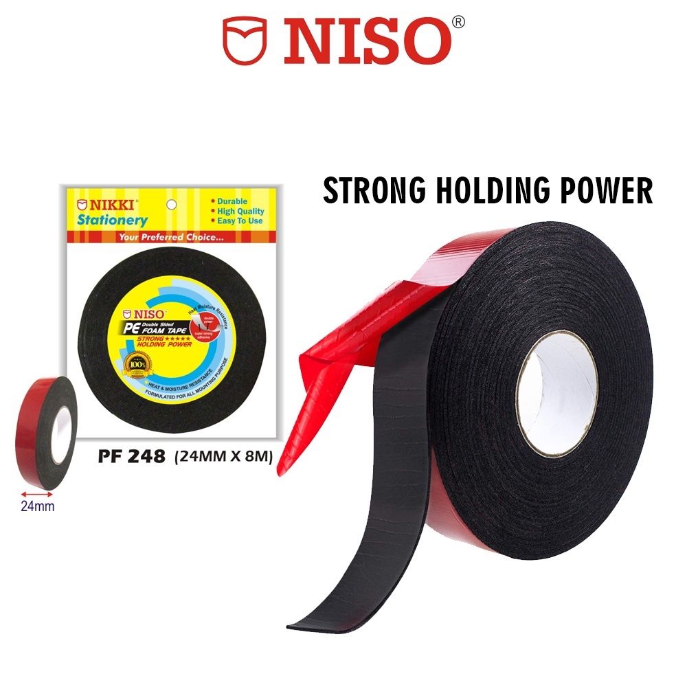 Niso Black Foam Tape 24mm