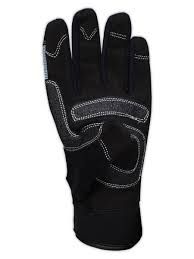 Others *MAGID MECH107M Hand Master Mechanics Gloves with PVC Palm, 2XL, Black, Medium