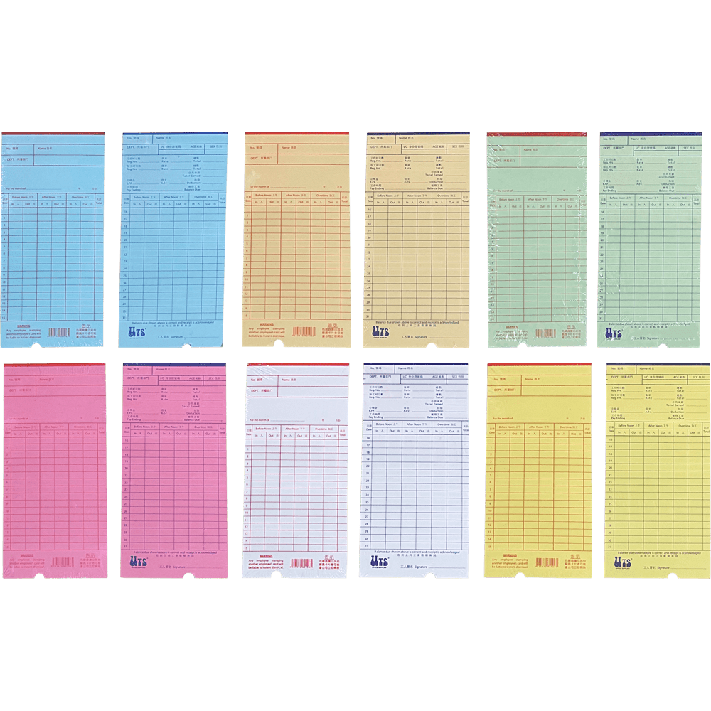 QP PUNCH CARD 100’S (ALL COLOR)