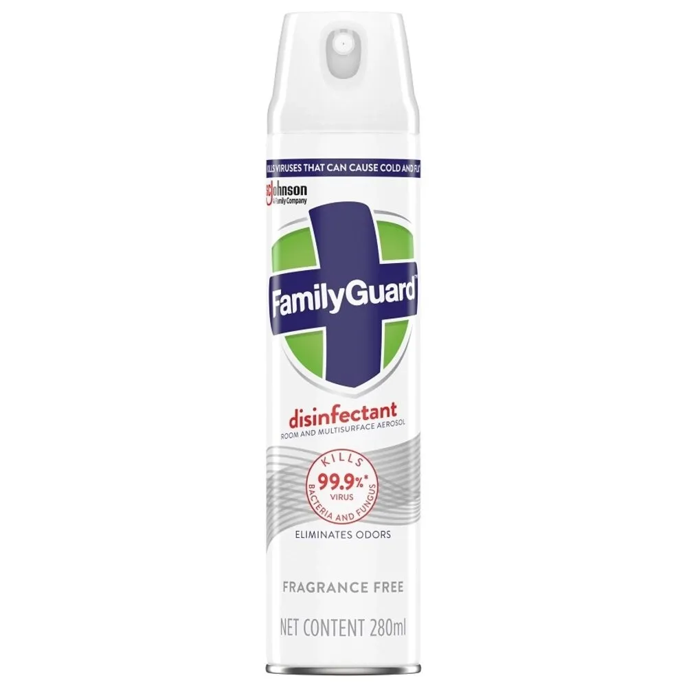 SSST Family Guard Disinfectant Spray Fragrance Free (280ml)