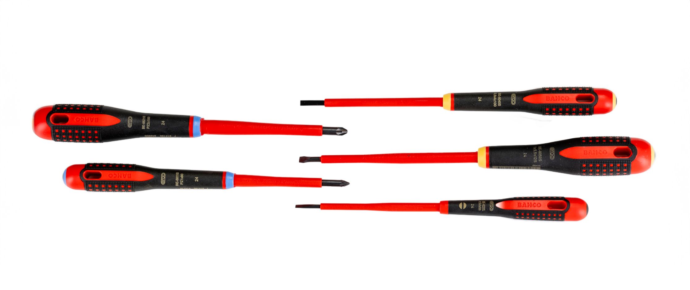Others *Bahco Pozidriv; Slotted Insulated Screwdriver Set, 5-Piece