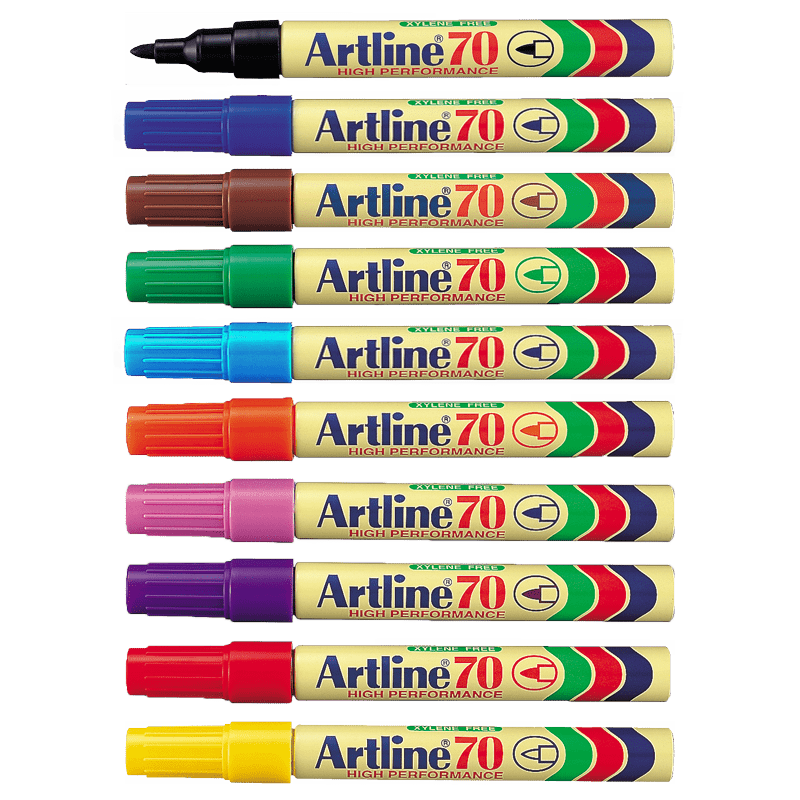 ARTLINE 70 Permanent Marker 10 Color Set Free Delivery