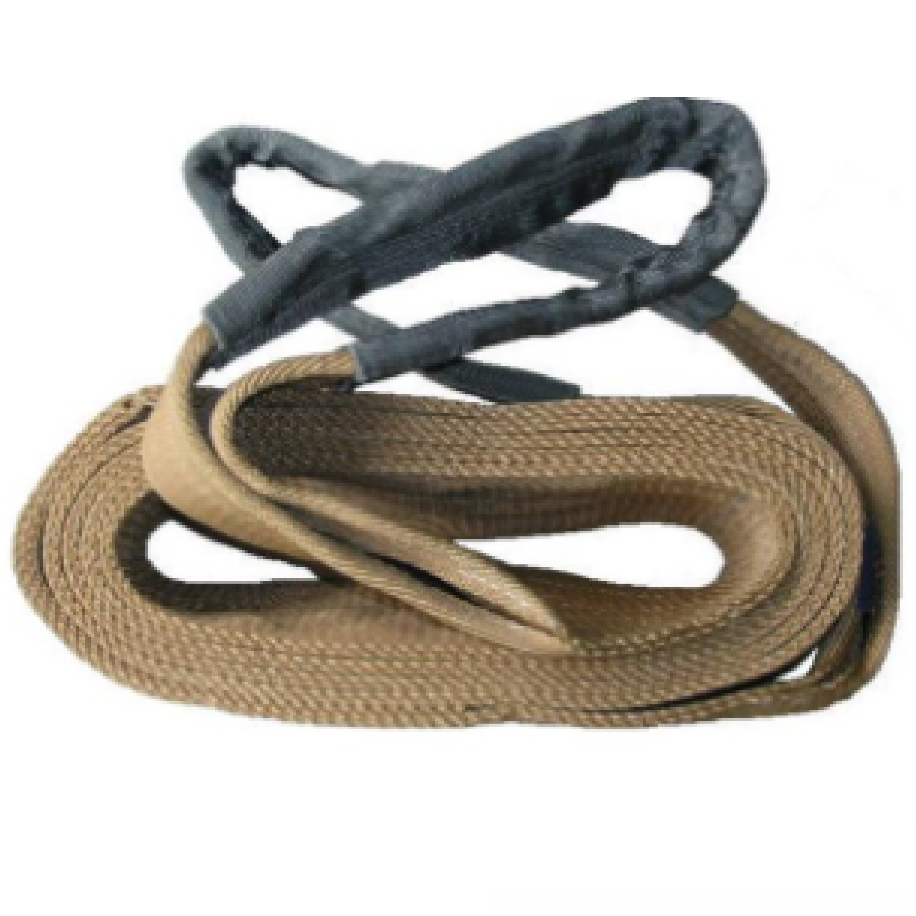 Warrior Double Ply Polyester Flat Webbing Sling 6TON x 5M (L) with Reinforced Lifting Eyes (Brown Marking)