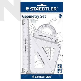 Others *Staedtler Mars Geometry Set Clear 569-0 WP4 PE (Set of 4)