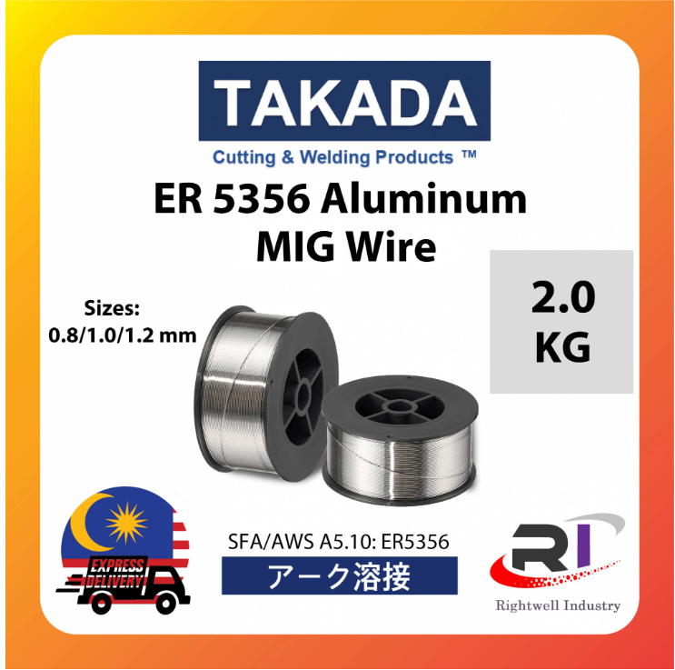 RIGHTWELL TAKADA ALUMINUM MIG WELDING WIRE ER5356 2KG