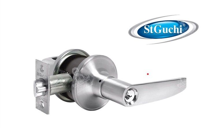 ST GUCHI SGTL-8600 Entrance Handle Tubular Cylindrical Lever Door handles Lock Set Tubular Lever Tombol Kunci Pintu