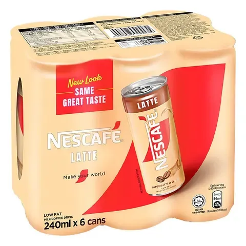 NESCAFE KOPI LATTE TIN 4 Packs x 6 Tins x 240ML