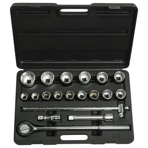 Stanley SKT SET 3/4"DR 19PC 12PT MET