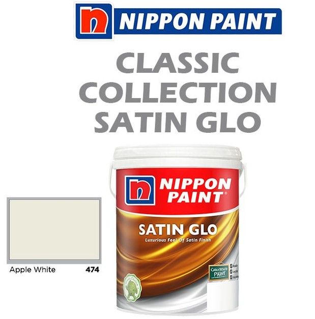 Nippon Satin Glo - Apple White 474