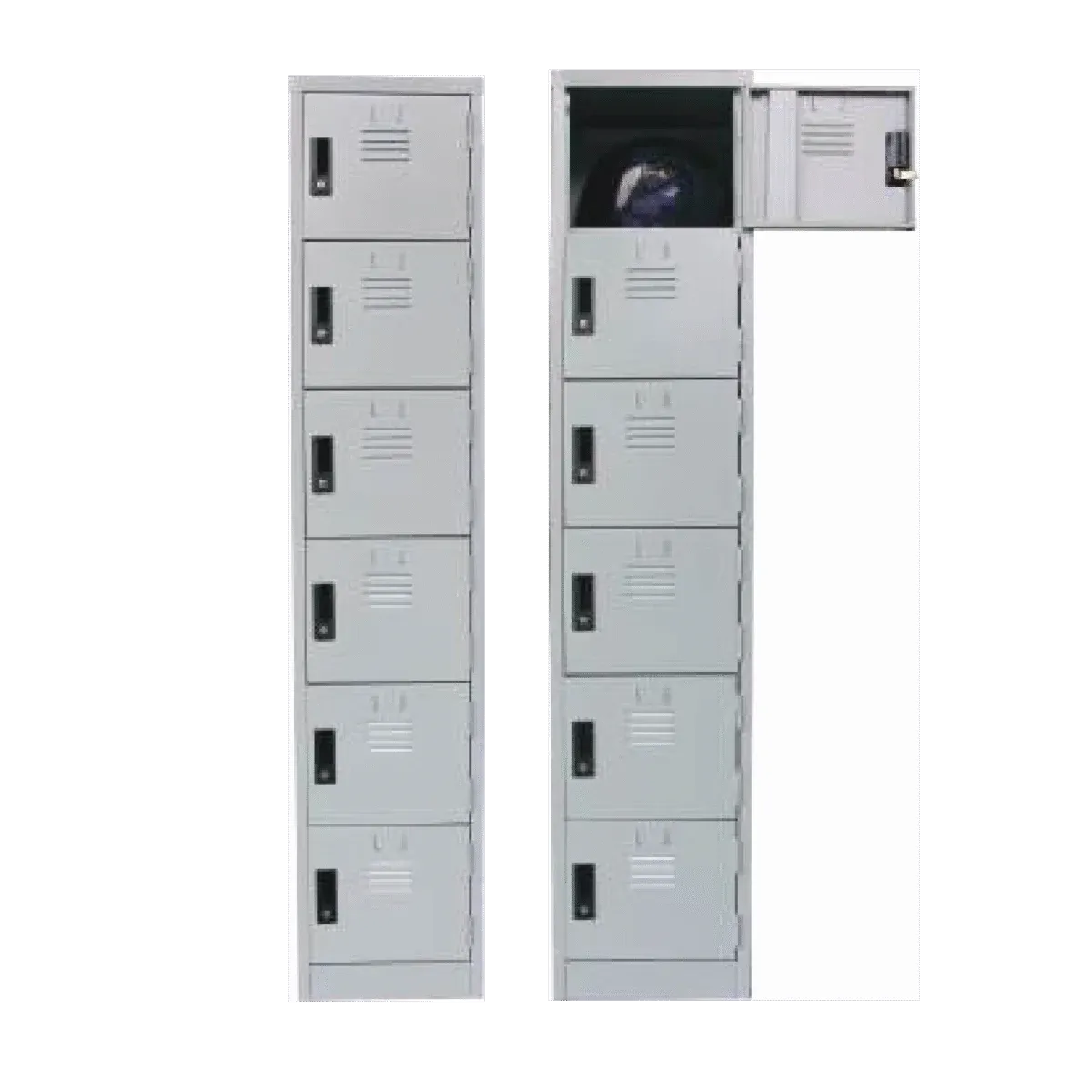 QP 6 COMPARTMENTS STEEL LOCKER 381W X 381D X 1828H (MM)
