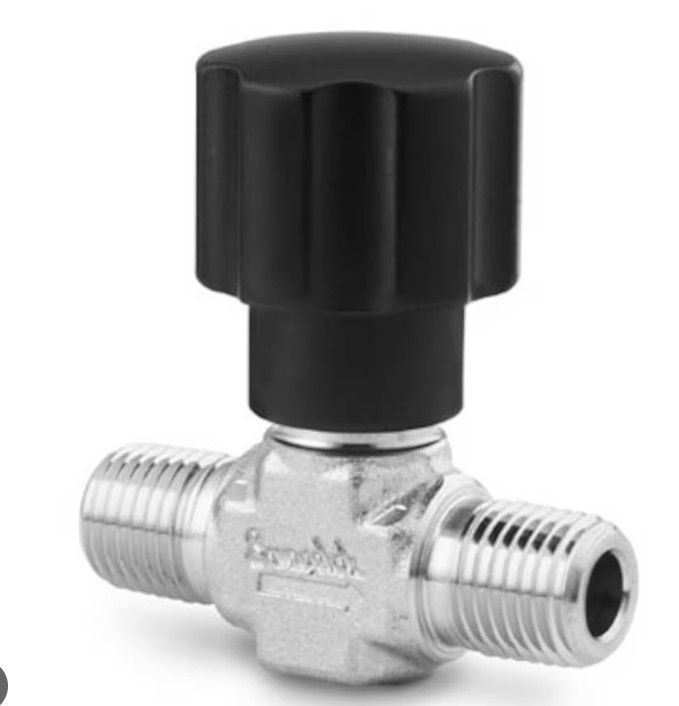 SS INTEGRAL BONNET NON-  ROTATING STEM VALVE, 0.27 CV, 1/4 " SWAGELOK TUBE FITTING