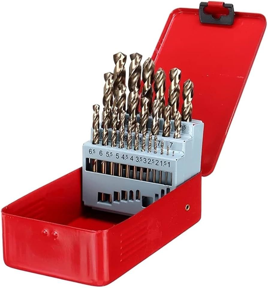 QP 25PIECE M35 COBALT METRIC DRILL BIT SET (1MM13MM)