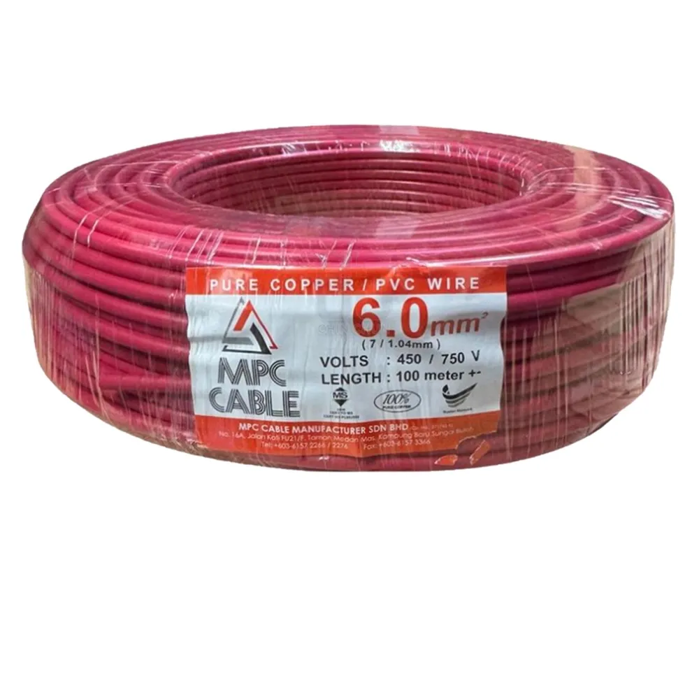 SE SETIA ELECTRIC CABLE LINK 6.0MM PVC CABLE (SIRIM) RED